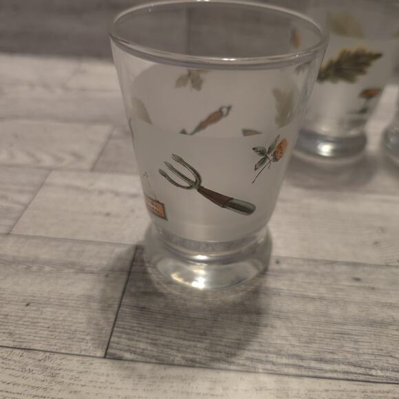 Pfaltzgraff Portfolio Naturewood 8 Oz Glassware Juice Frosted Set Of 4 - Picture 3 of 9